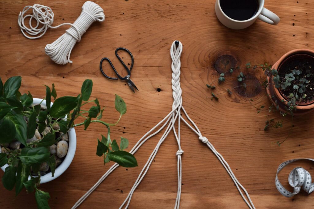 Macrame plant hanger